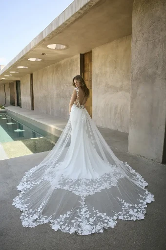 Casablanca Bridal 146456- Detachable Train #0 default Ivory thumbnail