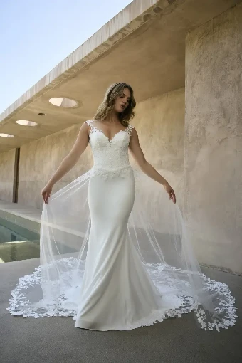 Casablanca Bridal 146456- Detachable Train #1 default Ivory thumbnail