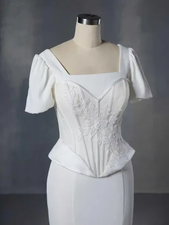 House of Wu 146014- Corset #0 default Ivory thumbnail