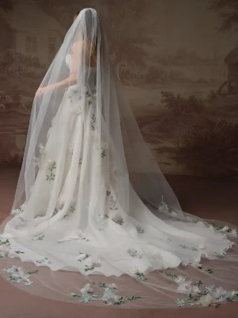 Sottero and Midgley 147876- Straps #4 default Ivory/Pale Blush/Multi thumbnail