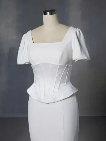 House of Wu 146015- Corset #0 default Ivory thumbnail