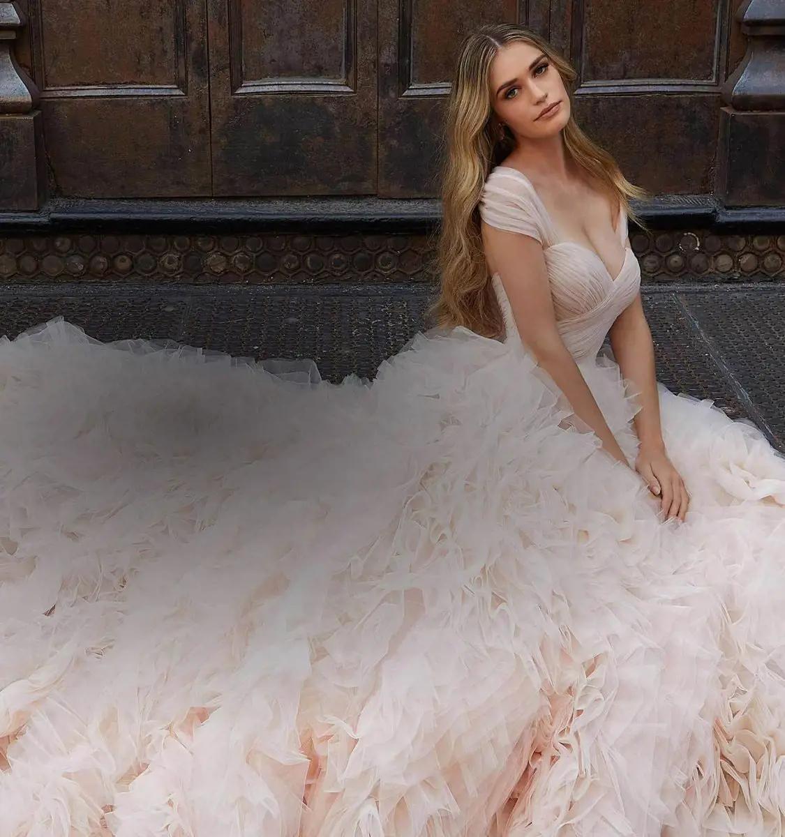 Model Wearing a Wedding Dress Mobile
