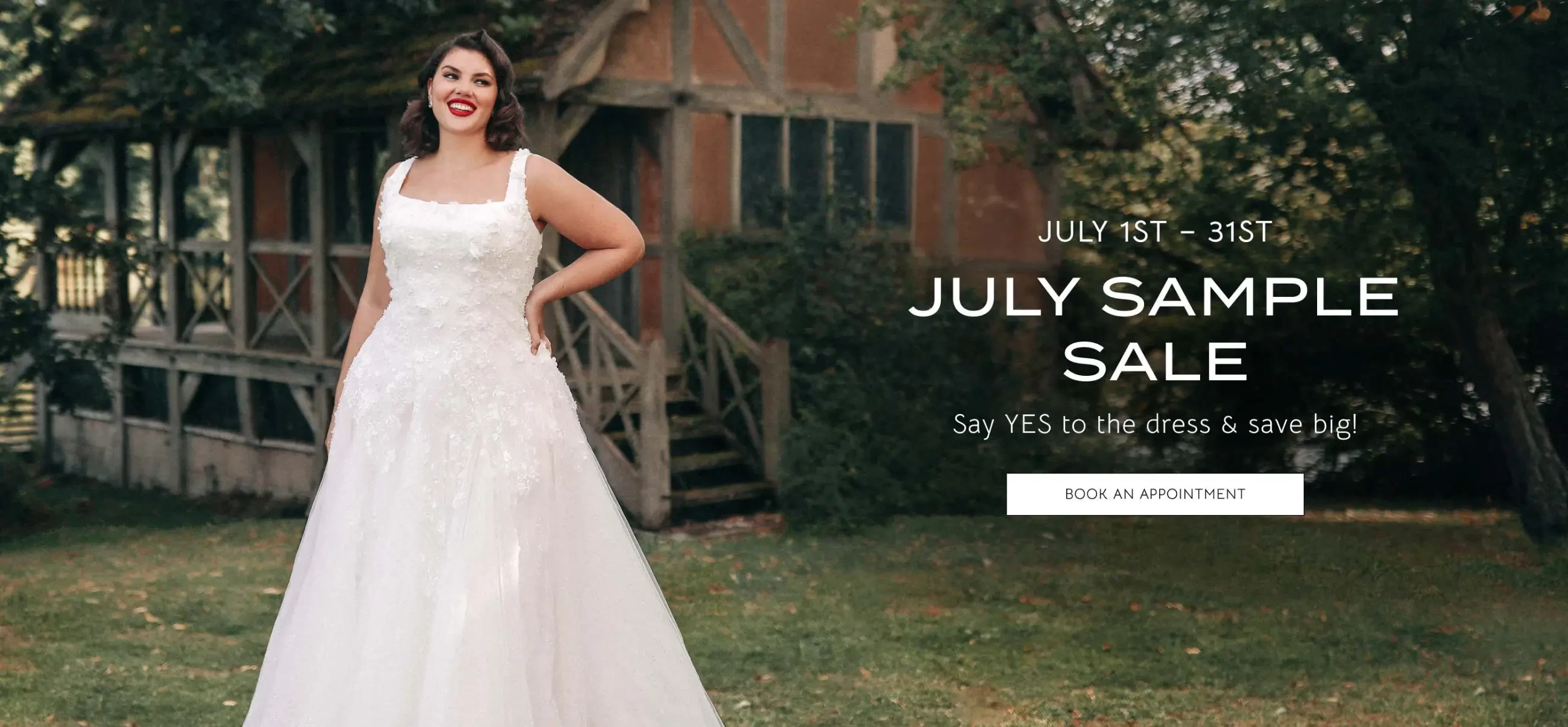 July Sample Sale Desktop Banner