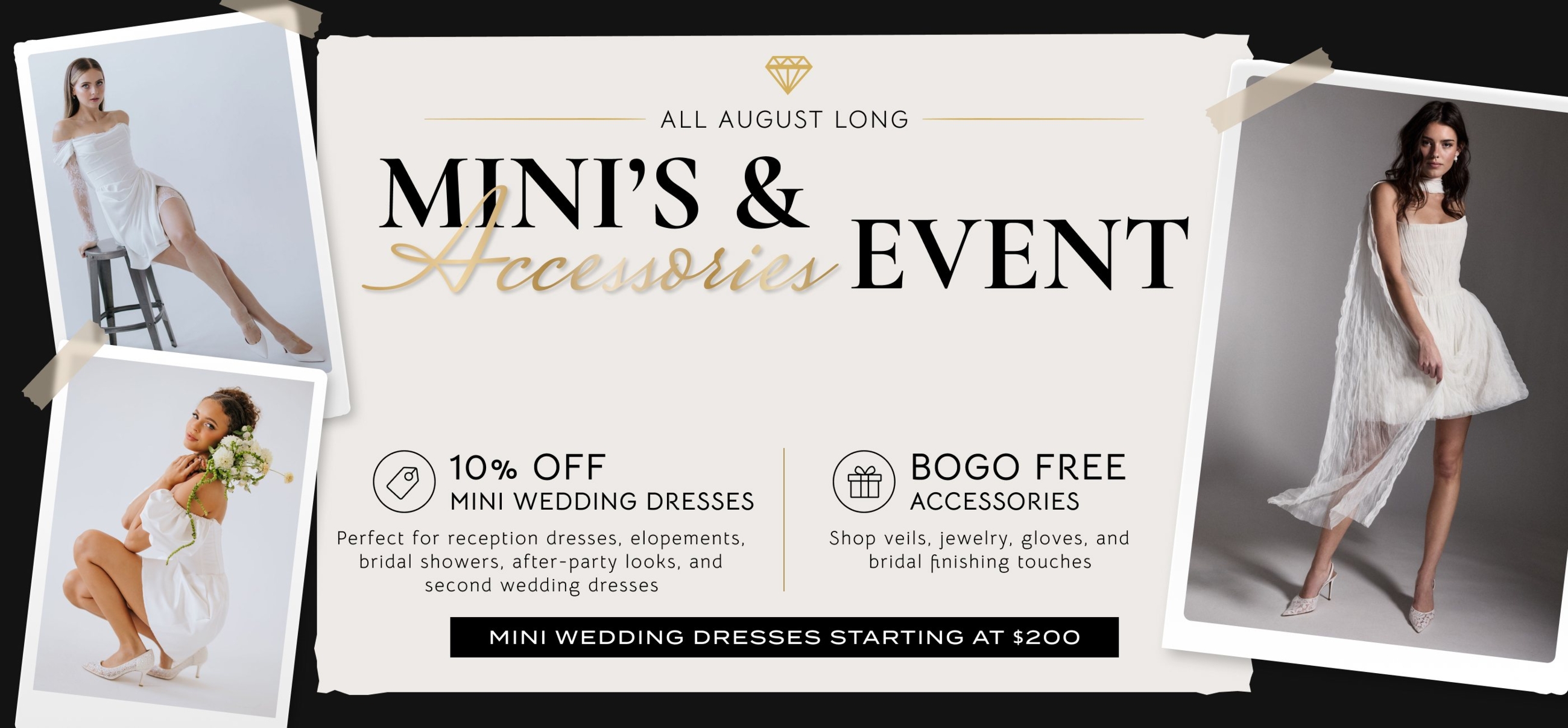 minis and accessories event banner 2026 august